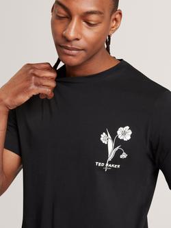 Ted Baker Cahel Regular Fit Cotton T-Shirt, Black - view 2, Black