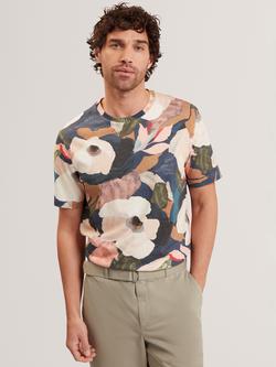Ted Baker Dowelle Regular Fit Floral Cotton T-Shirt, Multi, Multi
