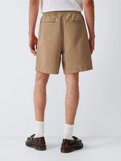 John Lewis Cotton-Linen Drawstring Shorts, Natural - view 2, Natural
