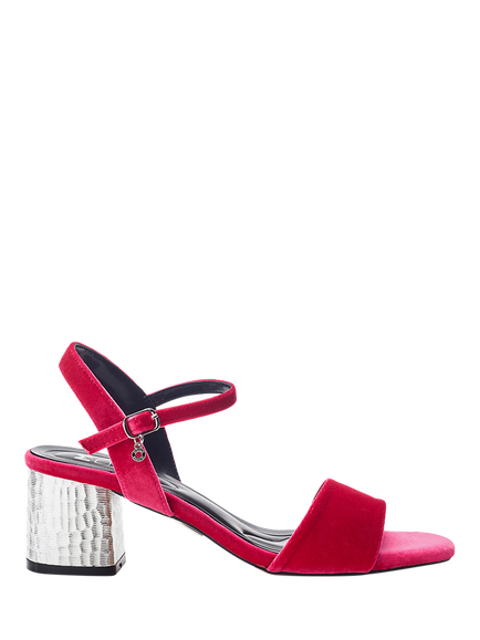 Moda in Pelle Nareena Open Toe Heeled Sandals, Pink, Pink
