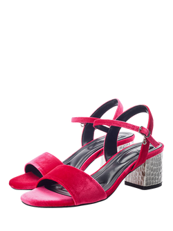 Moda in Pelle Nareena Open Toe Heeled Sandals, Pink - view 2, Pink