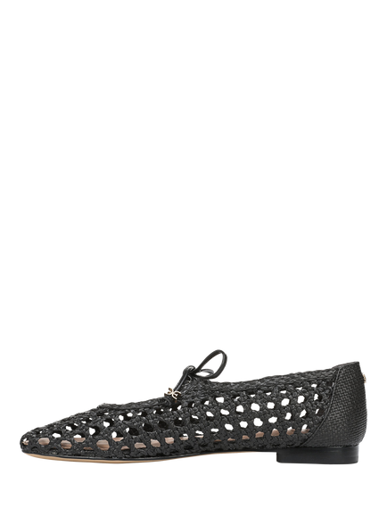 Sam Edelman Marcie Woven Ballerina Pumps, Black - view 2, Black