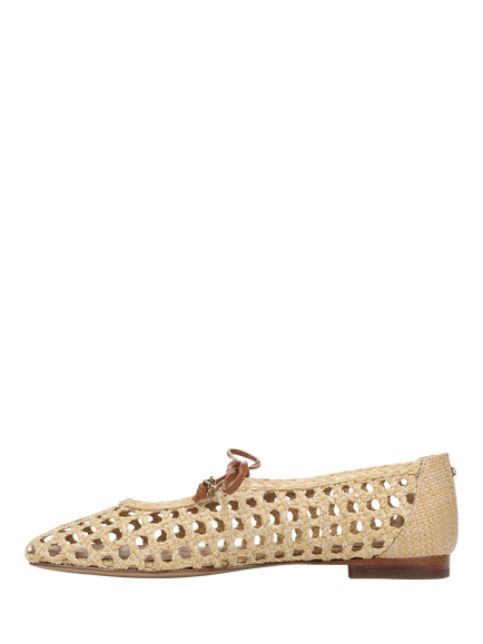 Sam Edelman Marcie Woven Ballerina Pumps, Bleached Beachwood - view 2, Bleached Beachwood