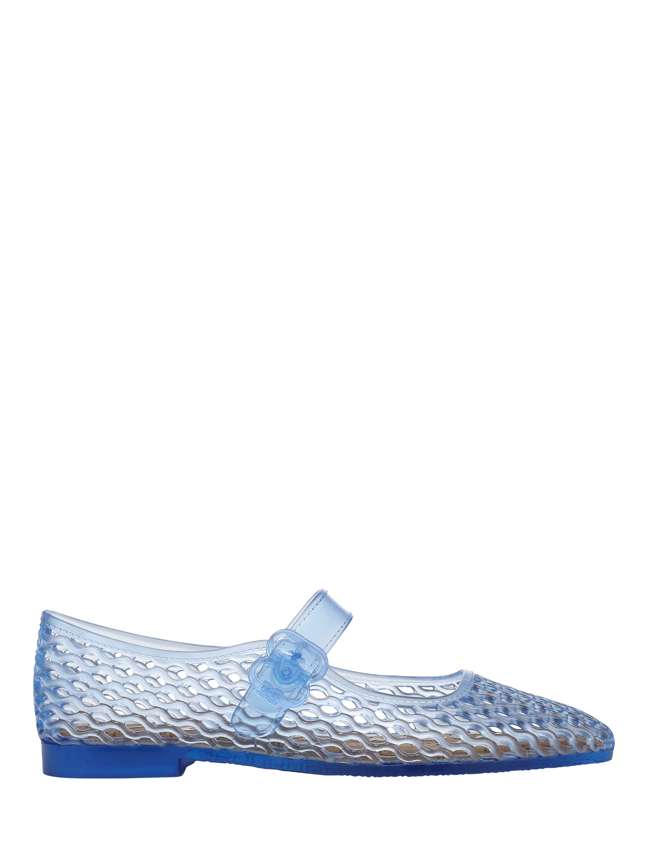 Product image 1 of 6, which shows Sam Edelman Michaela Jelly Mary Jane Ballerina Pumps, Soft Blue, 3.5
