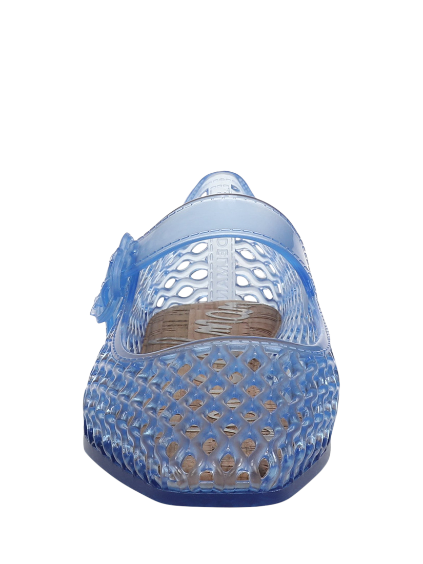 Product image 3 of 6, which shows Sam Edelman Michaela Jelly Mary Jane Ballerina Pumps, Soft Blue, 3.5