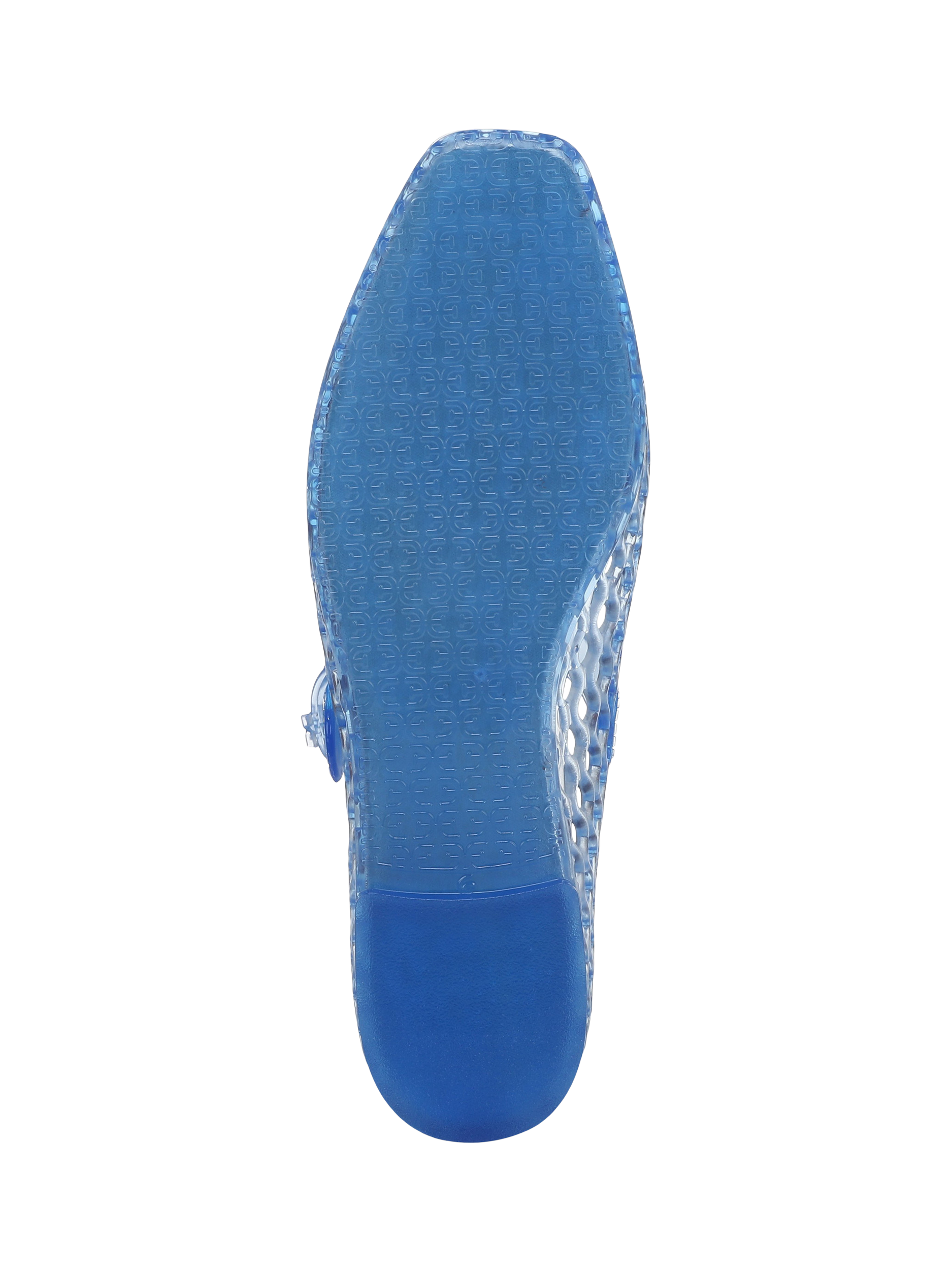 Product image 6 of 6, which shows Sam Edelman Michaela Jelly Mary Jane Ballerina Pumps, Soft Blue, 3.5