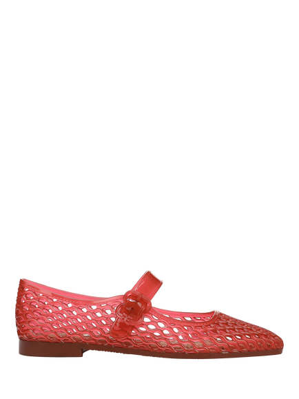 Sam Edelman Michaela Jelly Mary Jane Ballerina Pumps, Red