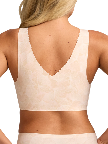 Evelyn & Bobbie Evelyn Wire-Free Push-Up Bra, Champagne Gingko - view 2, Champagne Gingko