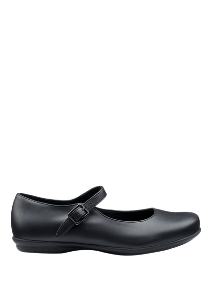 Hotter Violet Wide Fit Buckle Strap Mary Janes, Black, Black