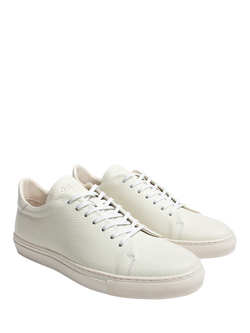 GORAL Mellor II Leather Lace Up Trainers, White - view 2, White