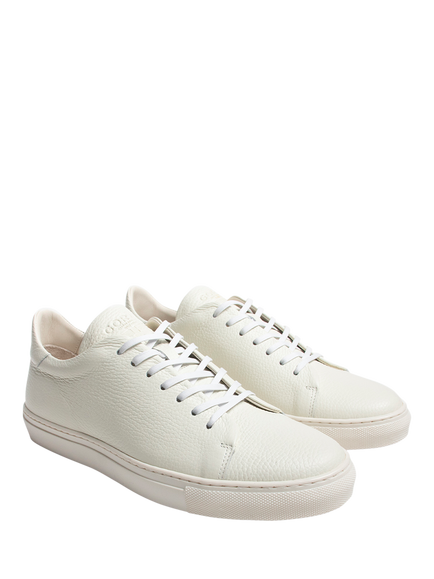 GORAL Mellor II Leather Lace Up Trainers, White - view 2, White