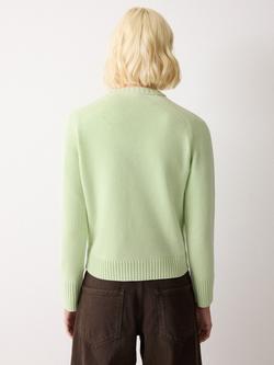 Jigsaw Wool Rich Saddle Jumper - view 2, Green