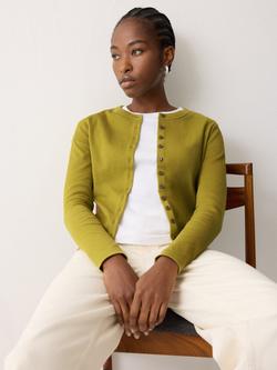 Jigsaw Button Through Long Sleeve Baby Top, Green