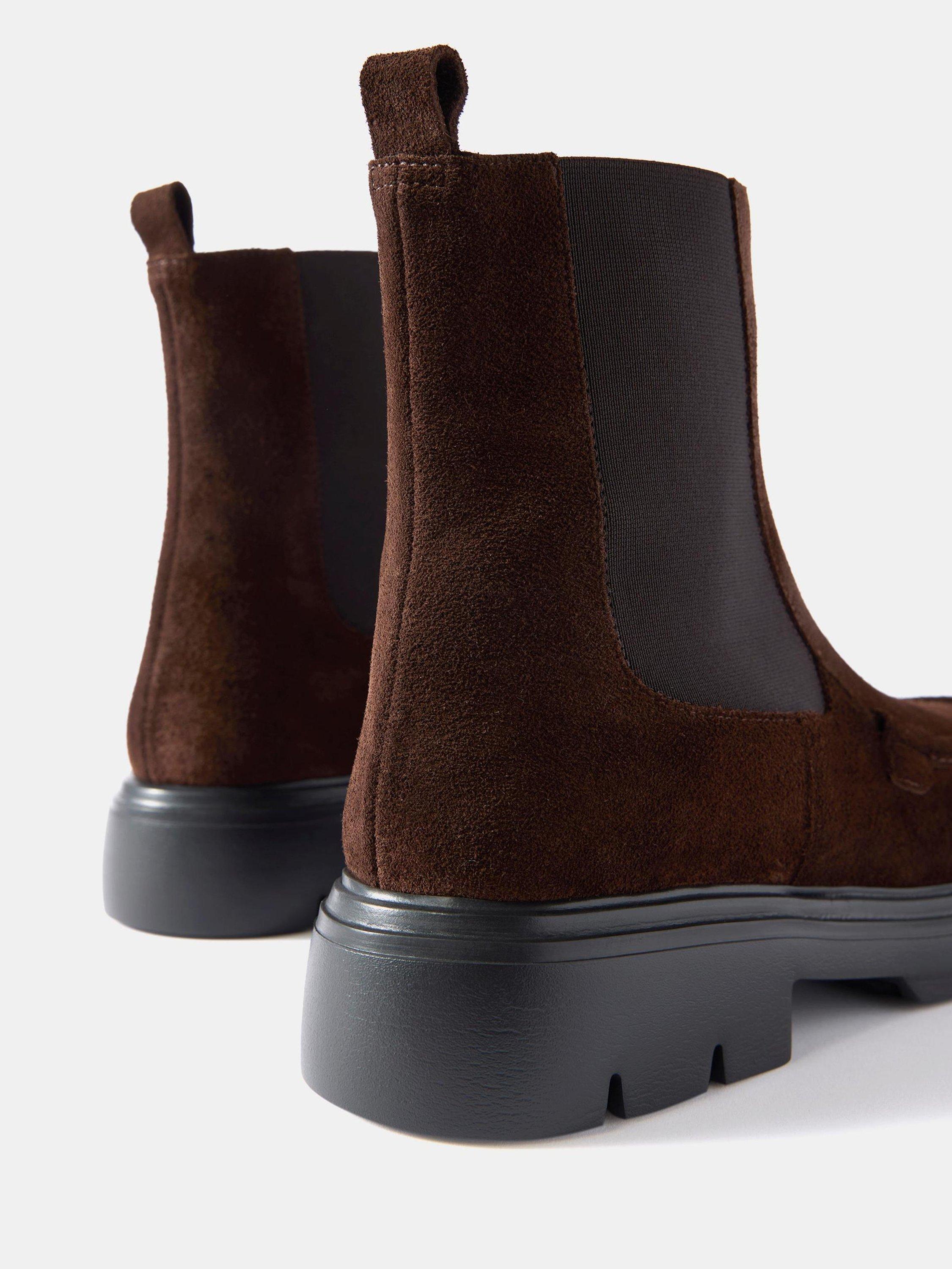 Product image 3 of 3, which shows Mint Velvet Reece Suede Chelsea Boots, Brown, 3