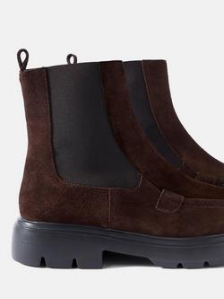 Mint Velvet Reece Suede Chelsea Boots - view 2, Brown