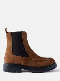 Mint Velvet Reece Suede Chelsea Boots, Tan