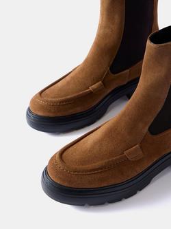 Mint Velvet Reece Suede Chelsea Boots - view 2, Tan