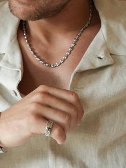 BARTLETT LONDON Molten Chunky Ring, Silver - view 2, Silver