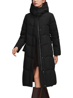 Bosideng Belted Long Down Puffer Coat - view 2, Black