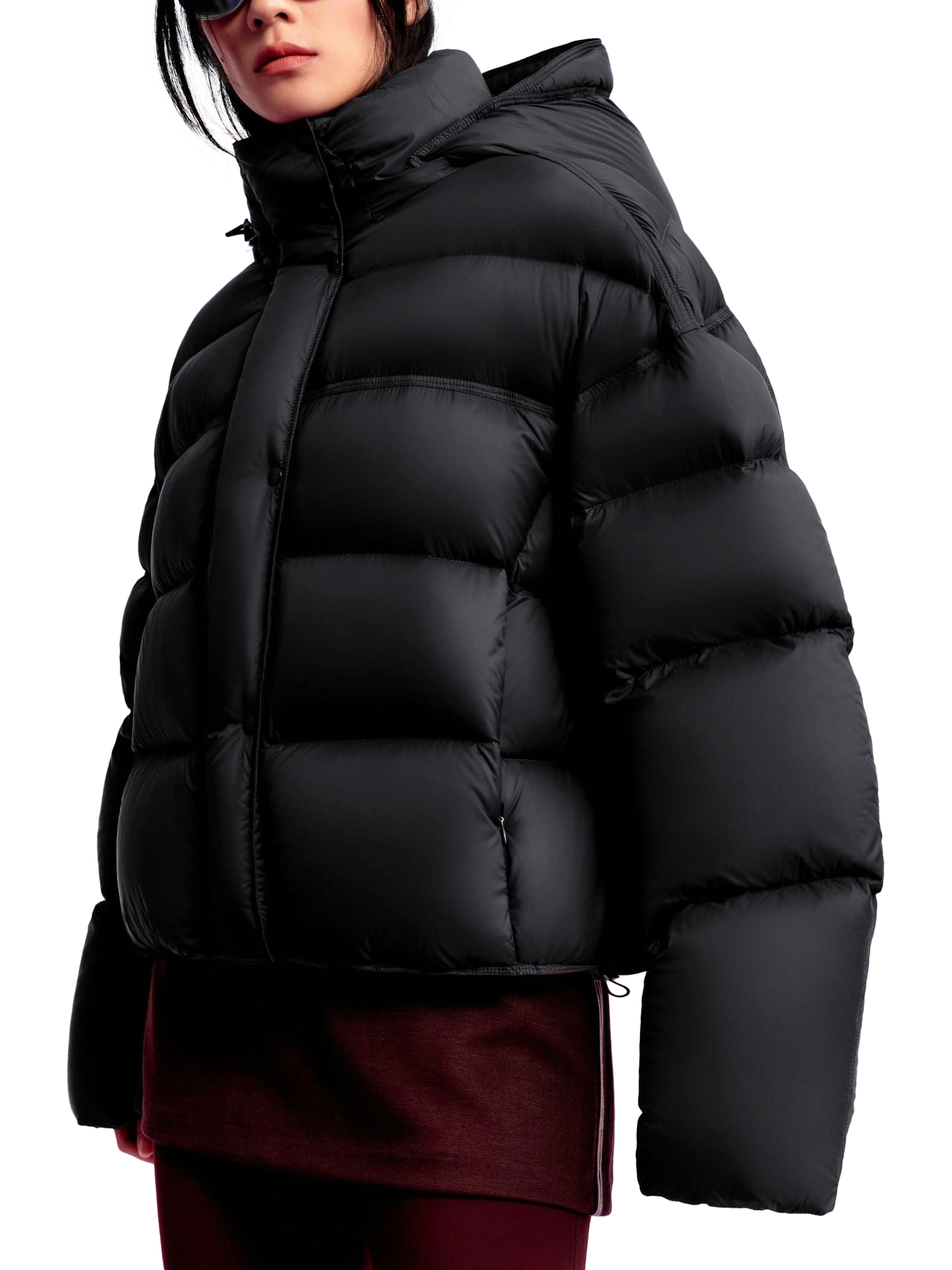 Product image 2 of 7, which shows Bosideng Innovative Hooded Down Puffer Jacket, Coal, 4