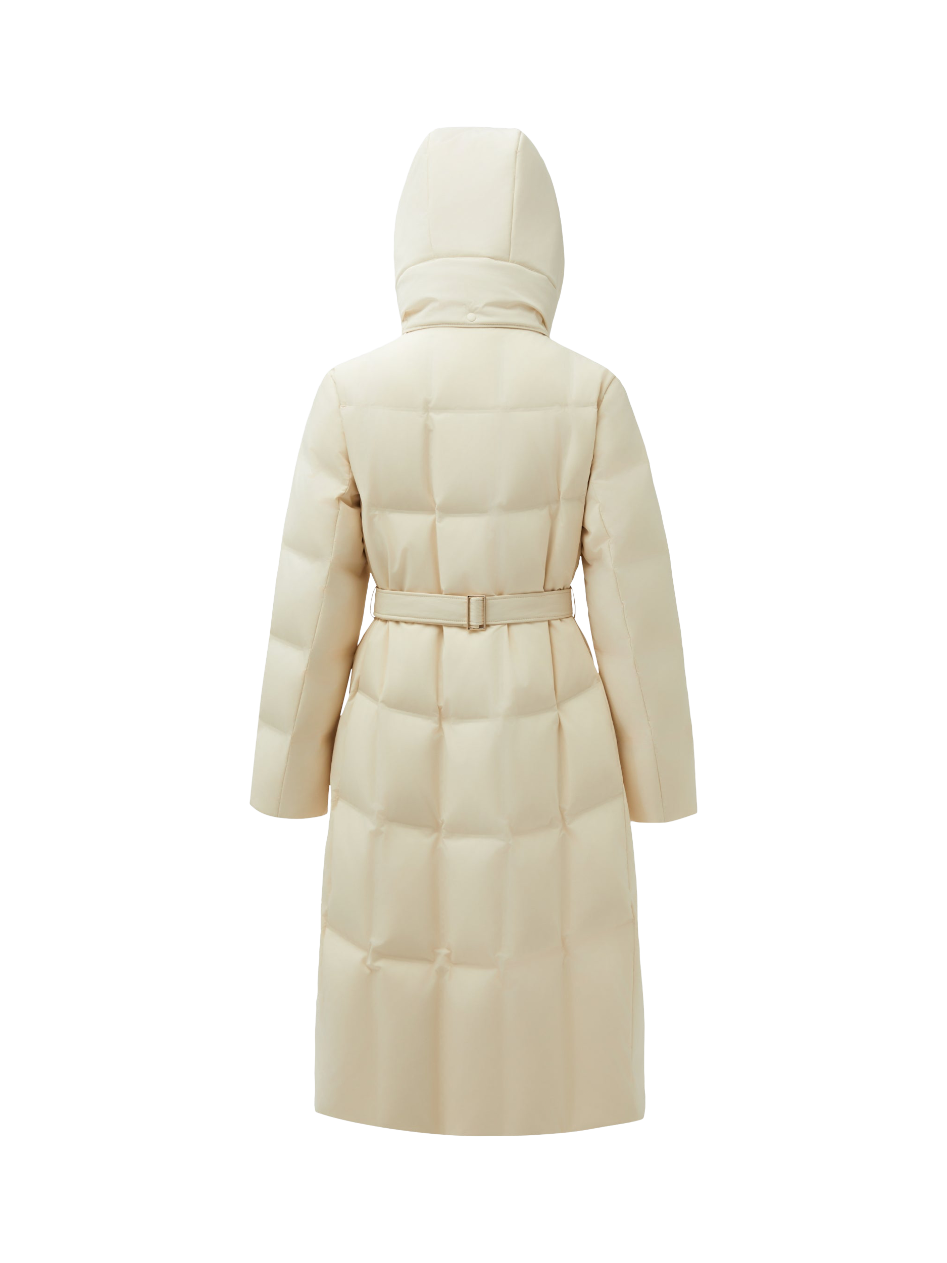 Product image 5 of 6, which shows Bosideng Belted Long Down Puffer Coat, Cream, 4