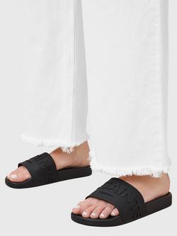 AllSaints Biggy Logo Slider Sandals, Black - view 2, Black