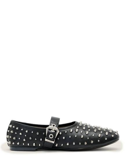 AllSaints Sabine Studded Mary Jane Shoes, Black, Black