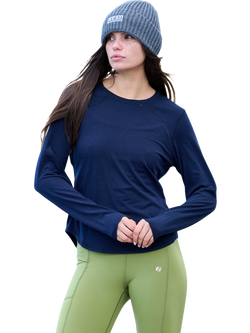 ACAI Essence Long Sleeve Baselayer, Deep Navy