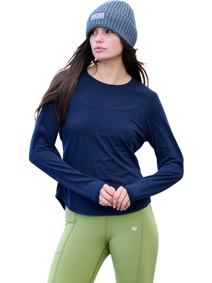 ACAI Essence Long Sleeve Baselayer, Deep Navy