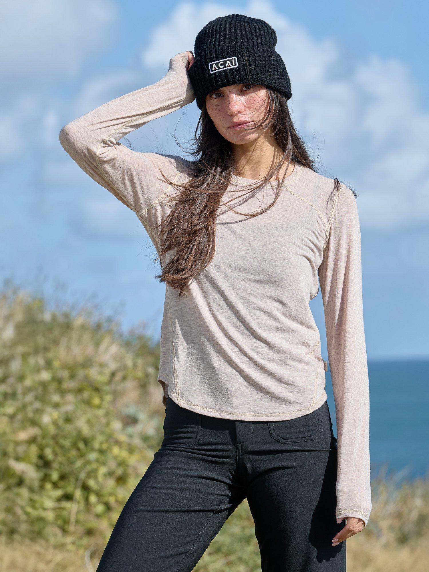 Product image 2 of 6, which shows ACAI Essence Long Sleeve Baselayer, Oatmeal, 6