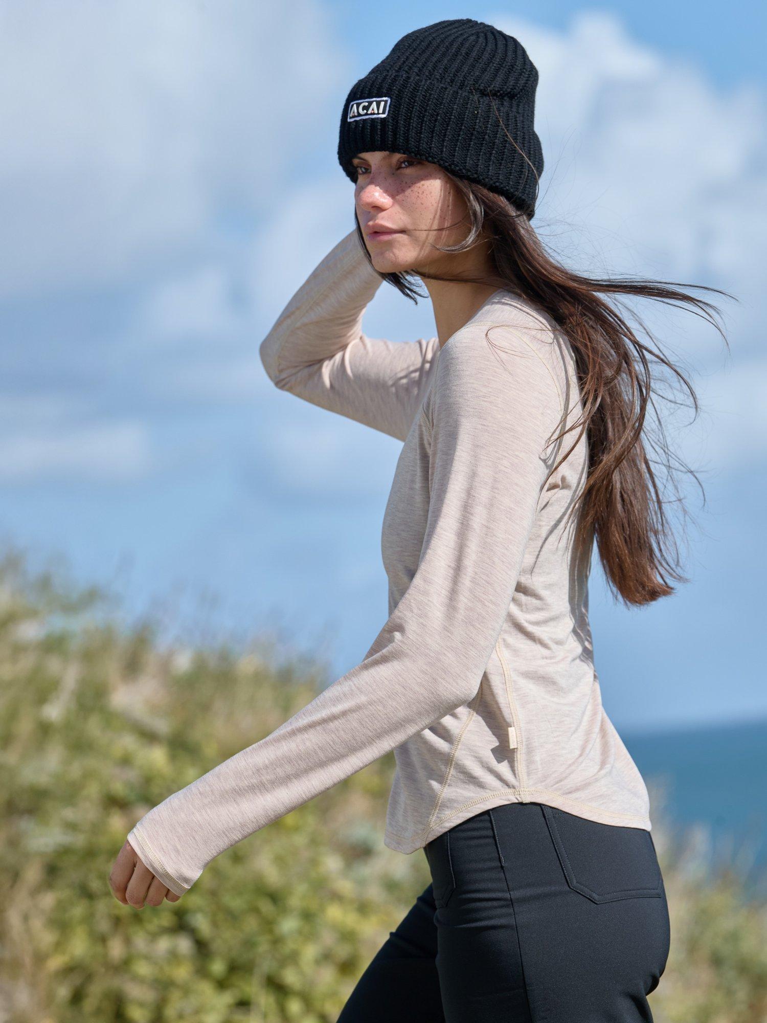 Product image 3 of 6, which shows ACAI Essence Long Sleeve Baselayer, Oatmeal, 6