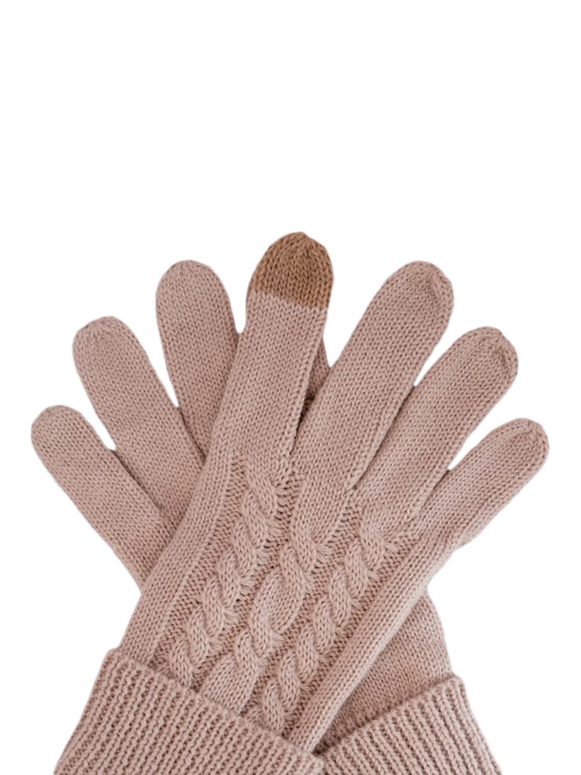 Product image 1 of 2, which shows ACAI Merino Wool Blend Gloves, Almond, One Size