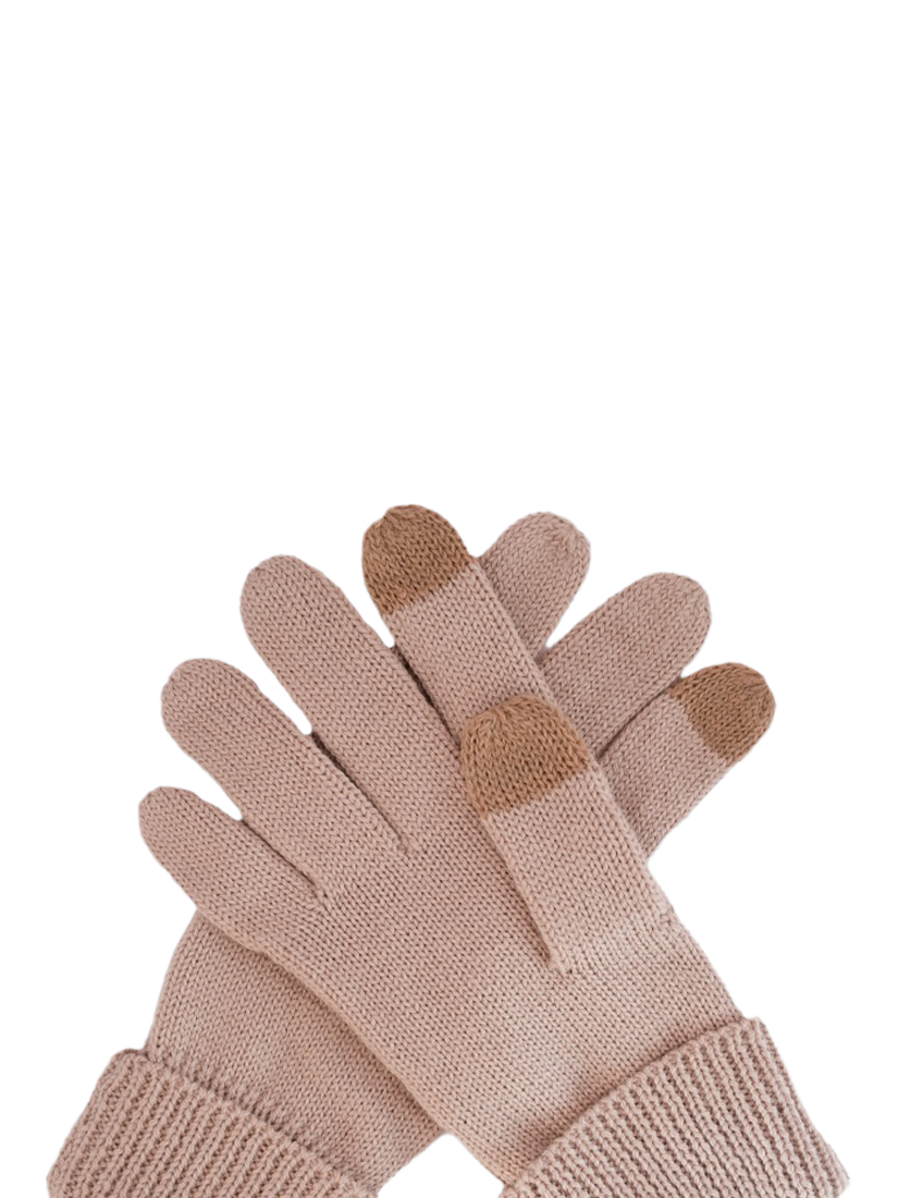 Product image 2 of 2, which shows ACAI Merino Wool Blend Gloves, Almond, One Size