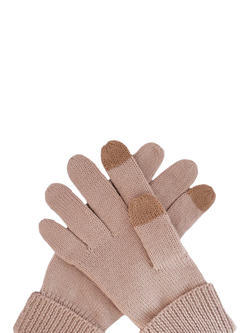 ACAI Merino Wool Blend Gloves - view 2, Almond