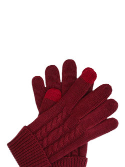 ACAI Merino Wool Blend Gloves, Cabernet