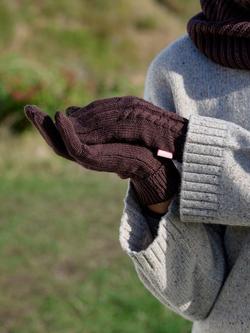 ACAI Merino Wool Blend Gloves - view 2, Chocolate Plum