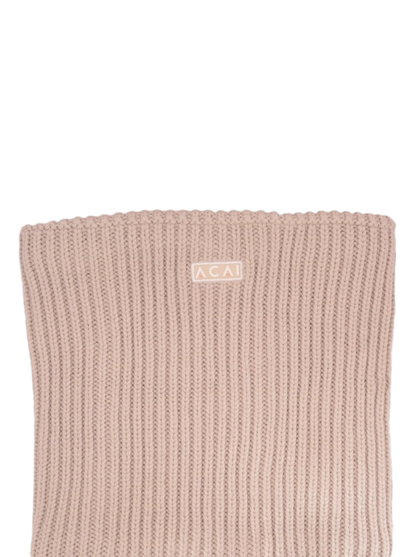 Product image 1 of 2, which shows ACAI Merino Wool Blend Snood, Almond, One Size