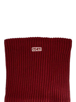 ACAI Merino Wool Blend Snood, Cabernet