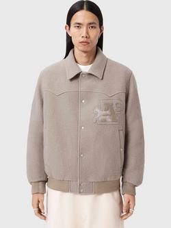 AllSaints Royce Wool Jacket, Mousy Brown