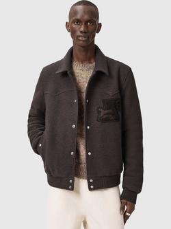 AllSaints Royce Wool Jacket, Weathered Brown