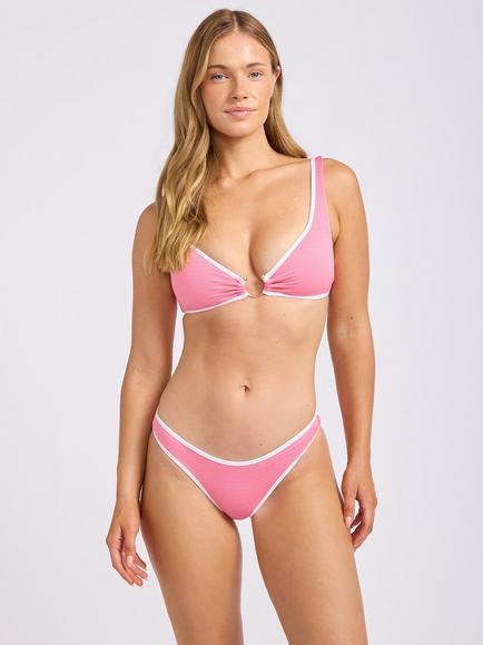 Seafolly Beach Bound Hipster Bikini Bottoms, Begonia Pink