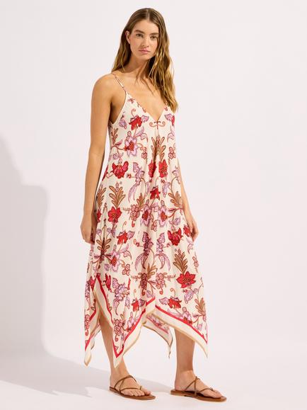 Seafolly Summer Chintz Scarf Dress, Ecru - view 2, Ecru