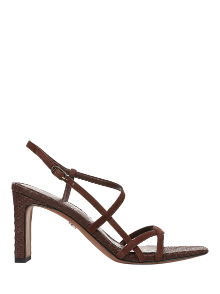 Sam Edelman Elissa Leather Block Heel Sandals, Ande Brown, Ande Brown