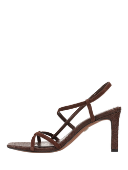 Sam Edelman Elissa Leather Block Heel Sandals, Ande Brown - view 2, Ande Brown