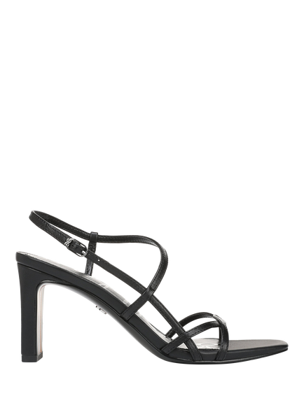 Sam Edelman Elissa Leather Block Heel Sandals, Black