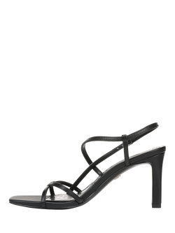 Sam Edelman Elissa Leather Block Heel Sandals - view 2, Black