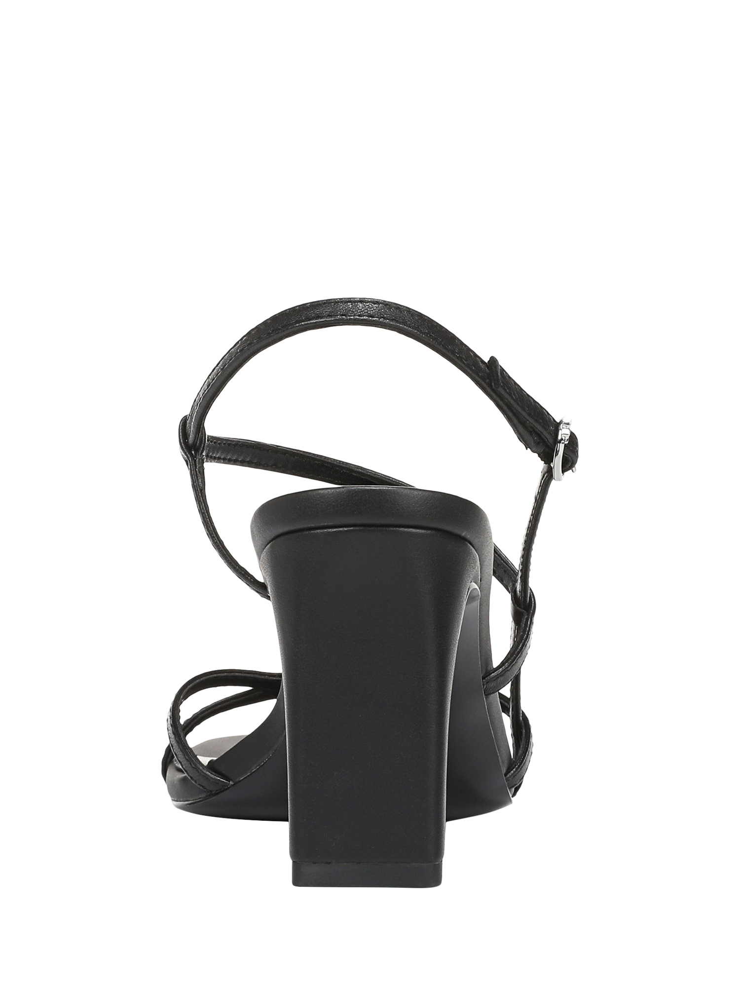 Product image 4 of 6, which shows Sam Edelman Elissa Leather Block Heel Sandals, Black, 3.5