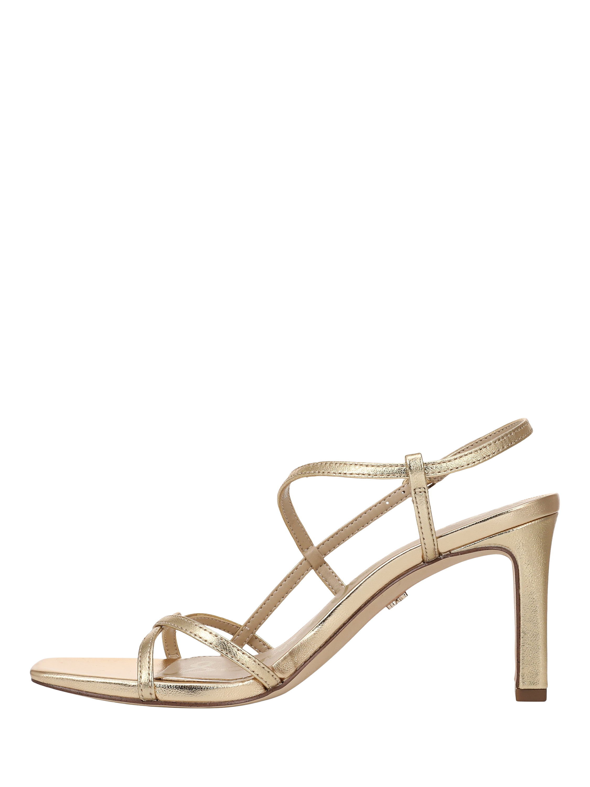 Product image 2 of 6, which shows Sam Edelman Elissa Leather Block Heel Sandals, Amber Gold, 3.5