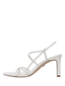 Sam Edelman Elissa Leather Block Heel Sandals - view 2, Bright White