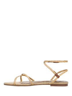 Sam Edelman Ellina Braid Strappy Flat Sandals - view 2, Natural